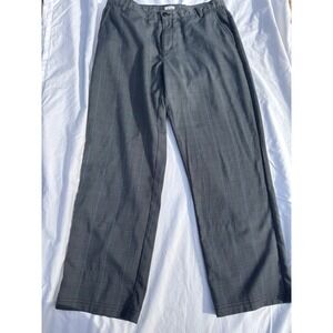 Adidas Mens Grey Glen Plaid Golf Pants 34x30 Blue Check Straight Leg Trousers